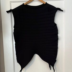 Pleats Please asymmetrical pleated top